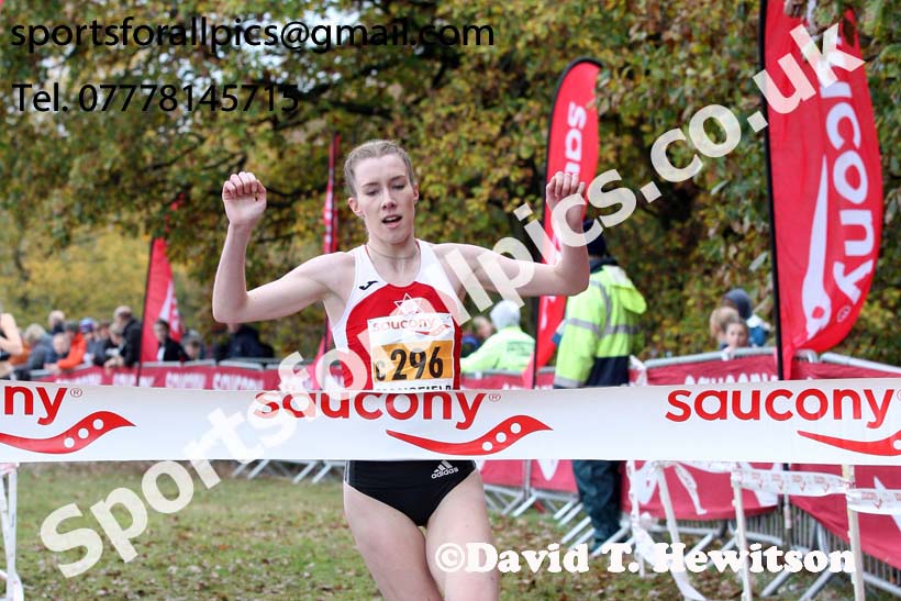 Womens junior National Cross Country Relay, Berry Hill Park, Mansfield. Photo:  David T. Hewitson/Sports for All Pics